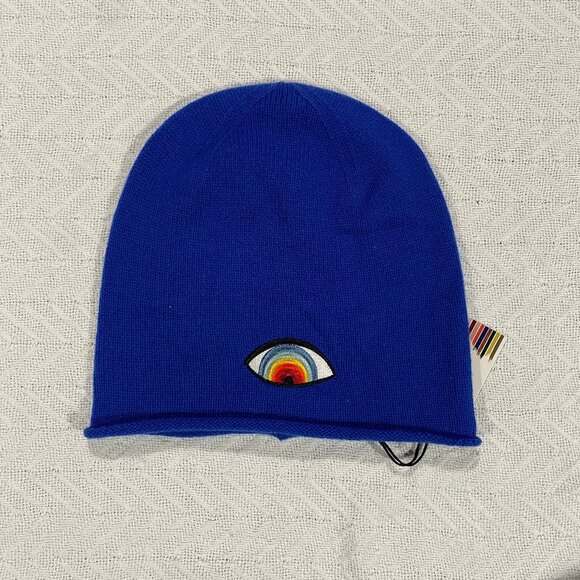 Arzu Sabanci Activewear Wool/Cashmere Eye Beanie - Picture 2 of 5